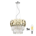 BRILAGI - LED Lysekrone i krystal MIRAGE 5xE14/40W/230V