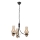 Brilagi - LED-lysekrone med kæde COTTAGE 3xE14/40W/230V eg/sort/røget beige
