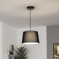Brilagi - LED-lysekrone med wireophæng CERIA 1xE27/40W/230V Ø 30 cm sort
