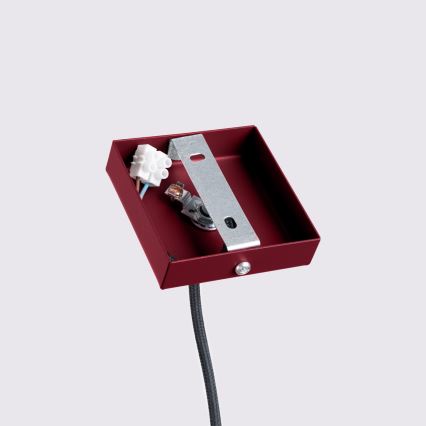 Brilagi - LED-lysekrone med wireophæng CRESTO 1xGU10/10W/230V bordeaux
