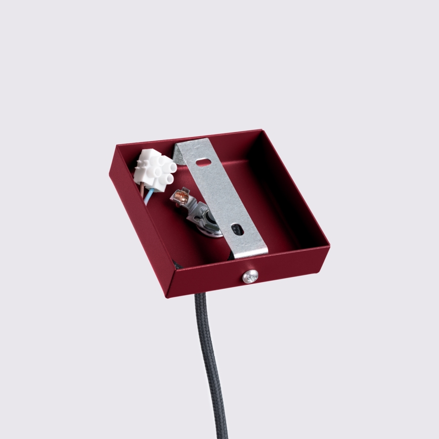 Brilagi - LED-lysekrone med wireophæng CRESTO 1xGU10/10W/230V bordeaux