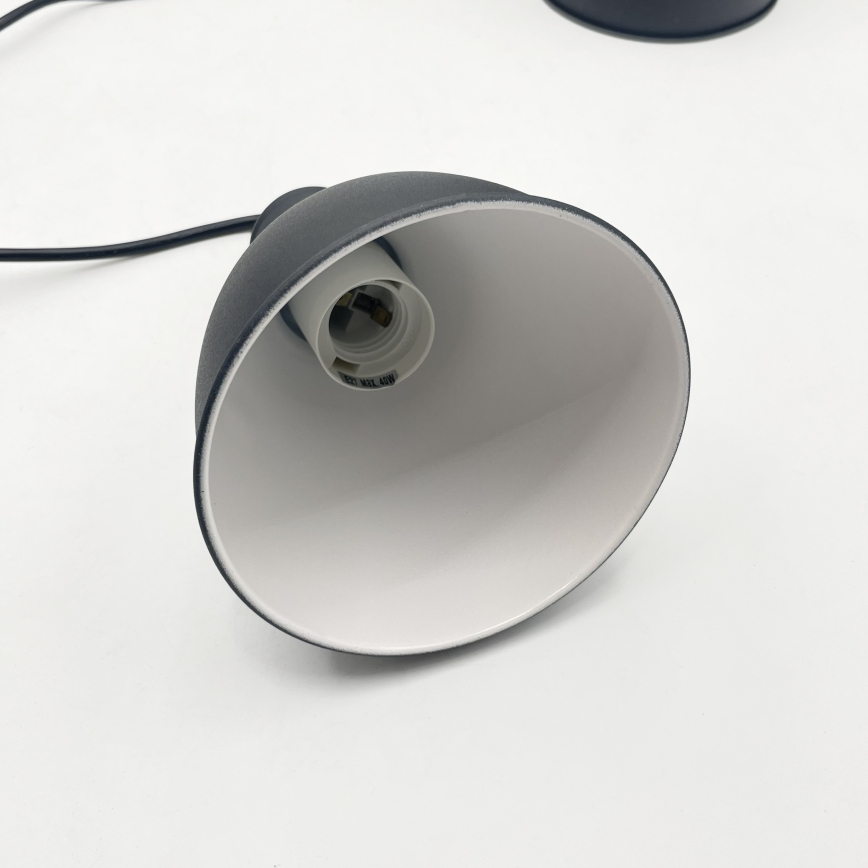 Brilagi - LED-lysekrone med wireophæng RIDDY 3xE27/60W/230V sort