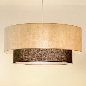 Brilagi - LED-lysekrone på kabel BOHO-stil 3xE27/15W/230V Ø 60 cm creme/brun