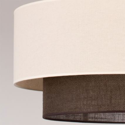 Brilagi - LED-lysekrone på kabel BOHO-stil 3xE27/15W/230V Ø 60 cm creme/brun