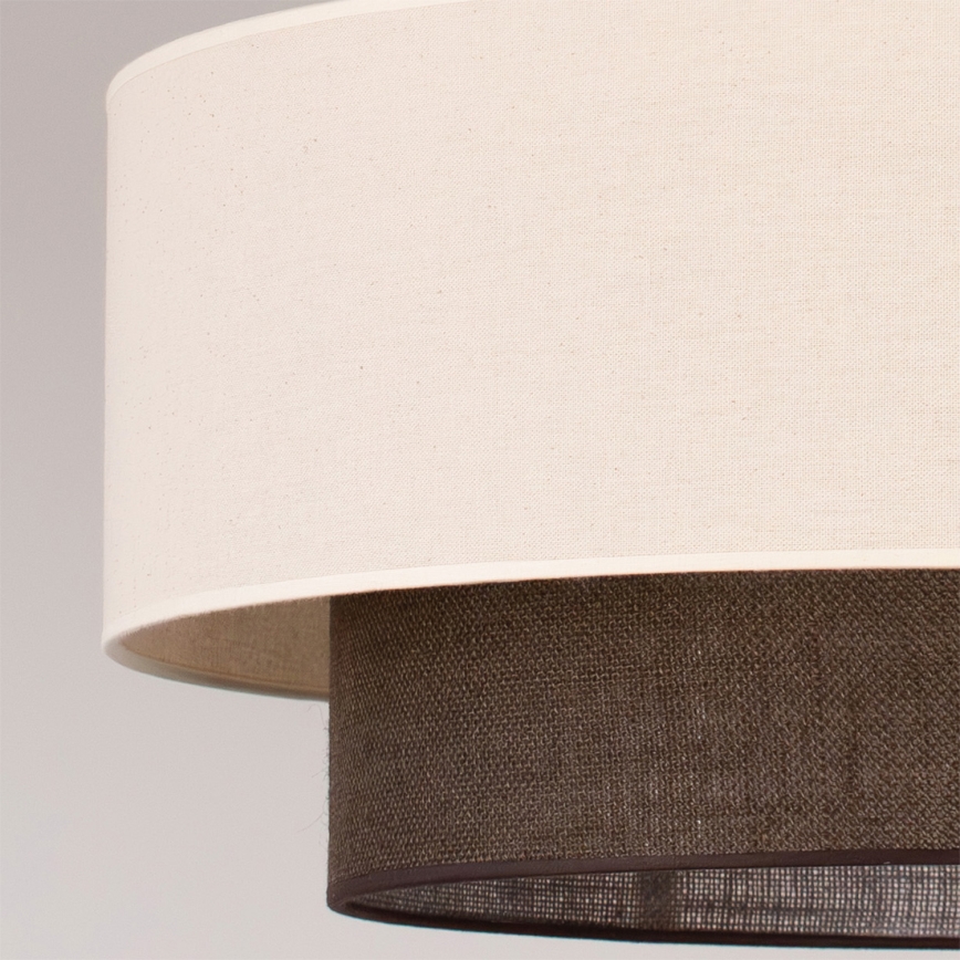 Brilagi - LED-lysekrone på kabel BOHO-stil 3xE27/15W/230V Ø 60 cm creme/brun