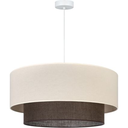 Brilagi - LED-lysekrone på kabel BOHO-stil 3xE27/15W/230V Ø 60 cm creme/brun