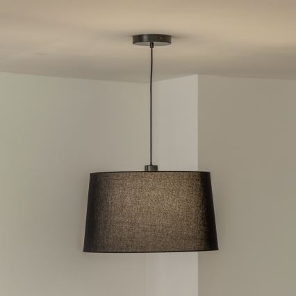 Brilagi - LED-lysekrone på kabel CERIA 1xE27/40W/230V Ø 45 cm sort