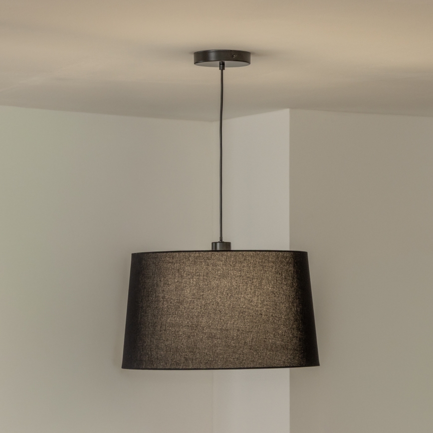 Brilagi - LED-lysekrone på kabel CERIA 1xE27/40W/230V Ø 45 cm sort