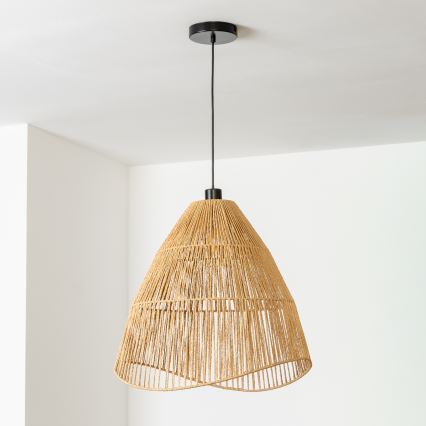Brilagi - LED-lysekrone på kabel CERIA BOHO 1xE27/40W/230V, Ø 50 cm, brun