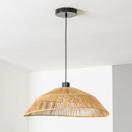 Brilagi - LED-lysekrone på ledning CERIA BOHO 1xE27/40W/230V Ø 50 cm brun