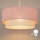 Brilagi - LED-lysekrone på wire BOHO BOBO 1xE27/60W/230V Ø 40 cm rosa/creme