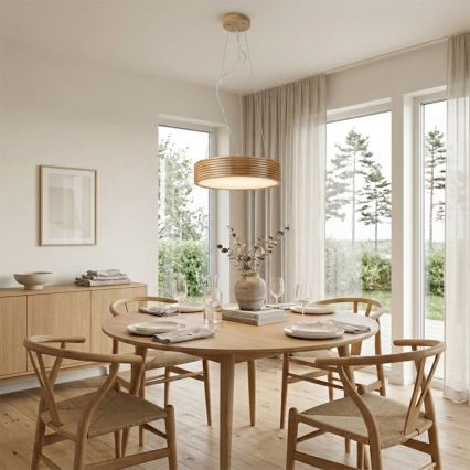 Brilagi - LED-lysekrone på wire CARVALHO MODERN 2xE27/60W/230V eg Ø 37,5 cm