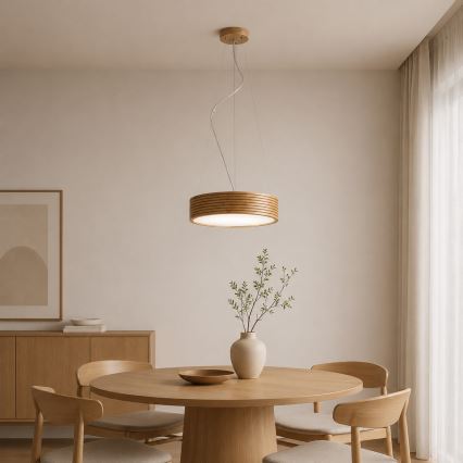 Brilagi - LED-lysekrone på wire CARVALHO MODERN 2xE27/60W/230V eg Ø 37,5 cm