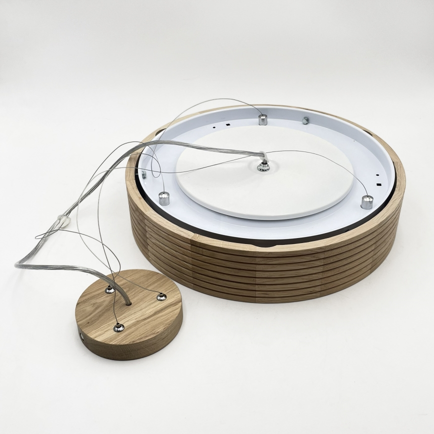 Brilagi - LED-lysekrone på wire CARVALHO MODERN 2xE27/60W/230V eg Ø 37,5 cm