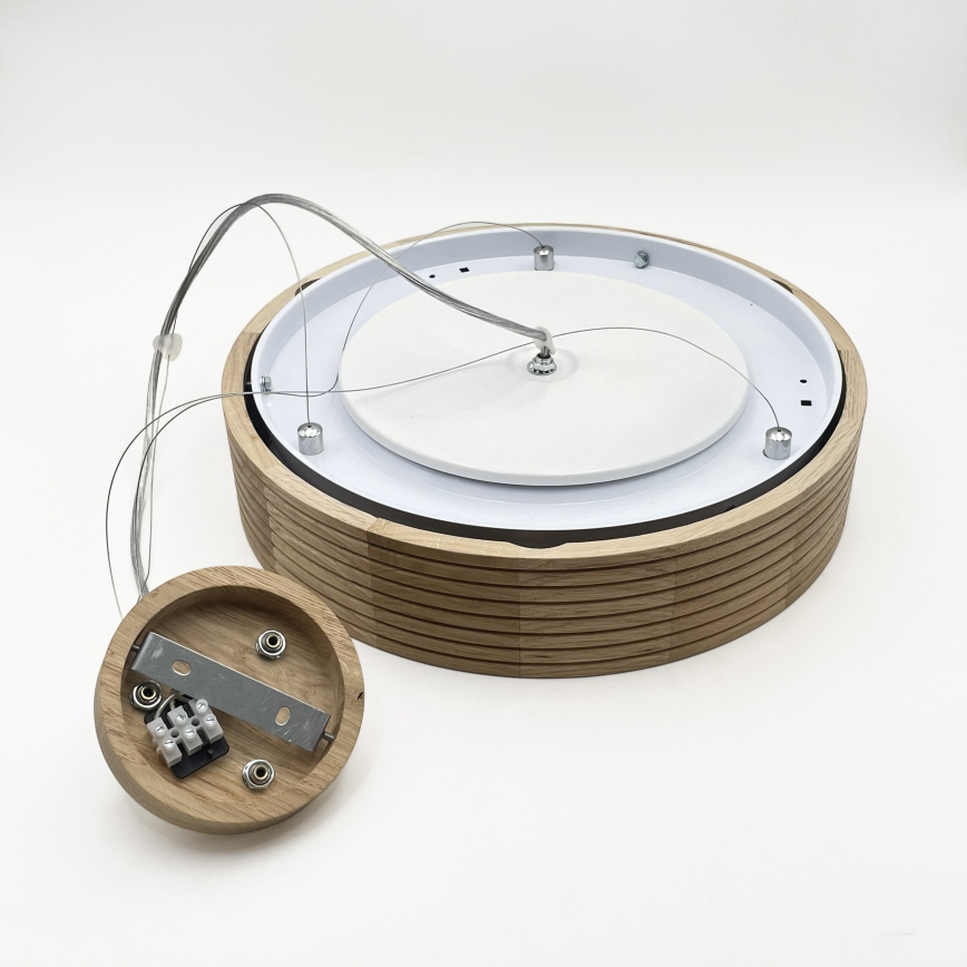 Brilagi - LED-lysekrone på wire CARVALHO MODERN 2xE27/60W/230V eg Ø 37,5 cm