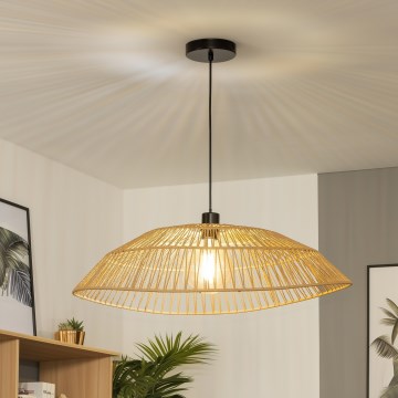 Brilagi - LED-lysekrone på wire CERIA BOHO 1xE27/40W/230V Ø 70 cm brun