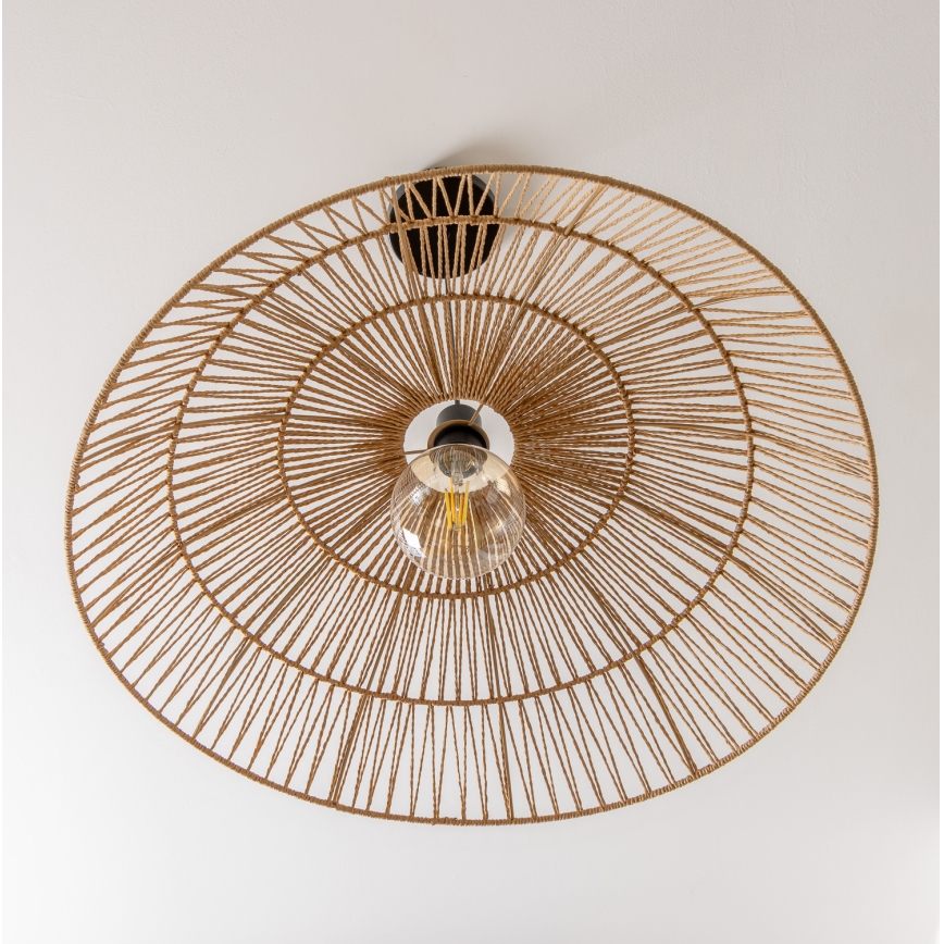 Brilagi - LED-lysekrone på wire CERIA BOHO 1xE27/40W/230V Ø 70 cm brun