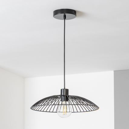 Brilagi - LED-lysekrone på wire CERIA WIRE 1xE27/40W/230V Ø 26 cm sort
