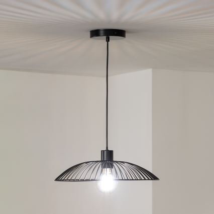 Brilagi - LED-lysekrone på wire CERIA WIRE 1xE27/40W/230V Ø 26 cm sort