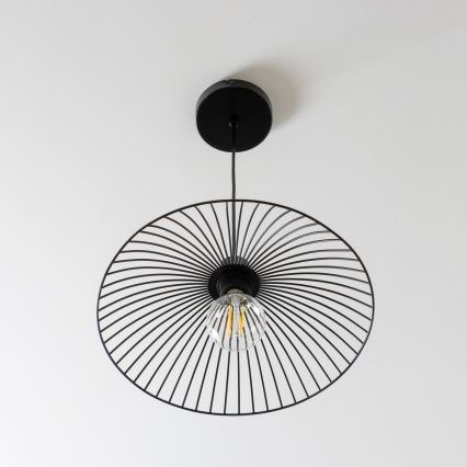 Brilagi - LED-lysekrone på wire CERIA WIRE 1xE27/40W/230V Ø 26 cm sort