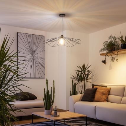 Brilagi - LED-lysekrone på wire CERIA WIRE 1xE27/40W/230V Ø 80 cm, sort