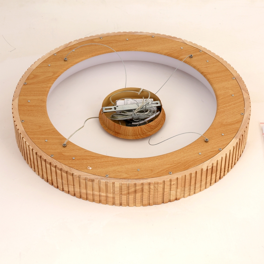 Brilagi – FALCON WOOD MODERN LED-pendel på kabel, 40 W LED / 230 V, 3000/4000/6000 K, Ø 60 cm, træ