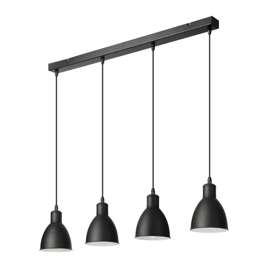 Brilagi - LED-lysekrone på wire RIDDY 4xE27/60W/230V sort