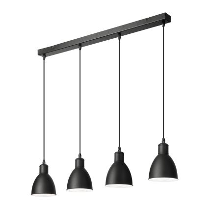 Brilagi - LED-lysekrone på wire RIDDY 4xE27/60W/230V sort