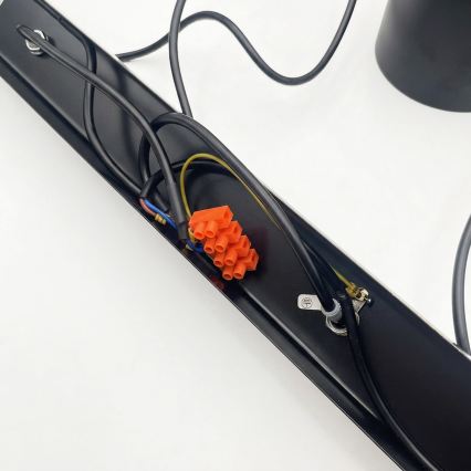 Brilagi - LED-lysekrone på wire RIDDY 4xE27/60W/230V sort