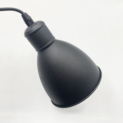 Brilagi - LED-lysekrone på wire RIDDY 4xE27/60W/230V sort