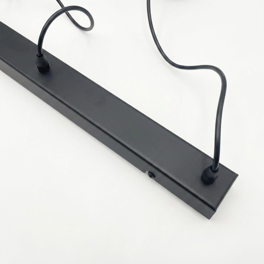 Brilagi - LED-lysekrone på wire RIDDY 4xE27/60W/230V sort