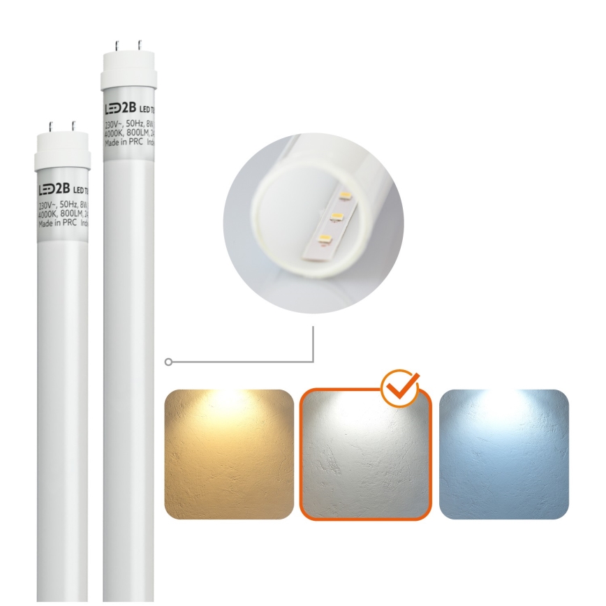 Brilagi - LED lysstofrør OPTIMA T8 2xG13/18W/230V 4000K IP65 128 cm