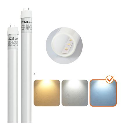 Brilagi - LED lysstofrør OPTIMA T8 2xG13/18W/230V 6500K IP65 128 cm