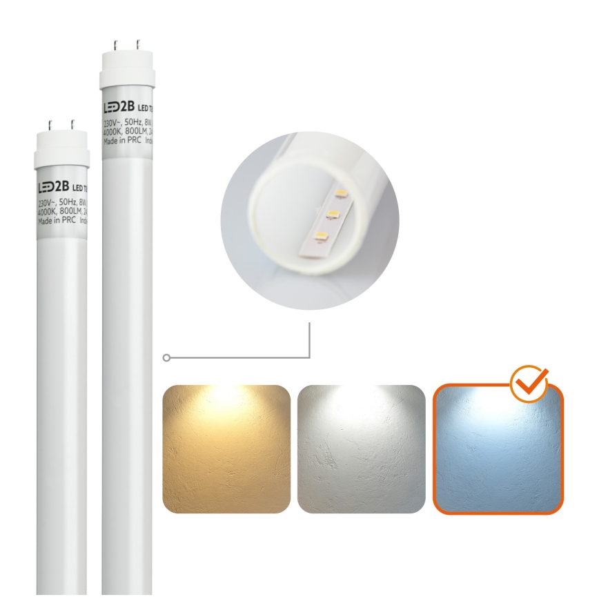 Brilagi - LED lysstofrør OPTIMA T8 2xG13/18W/230V 6500K IP65 128 cm