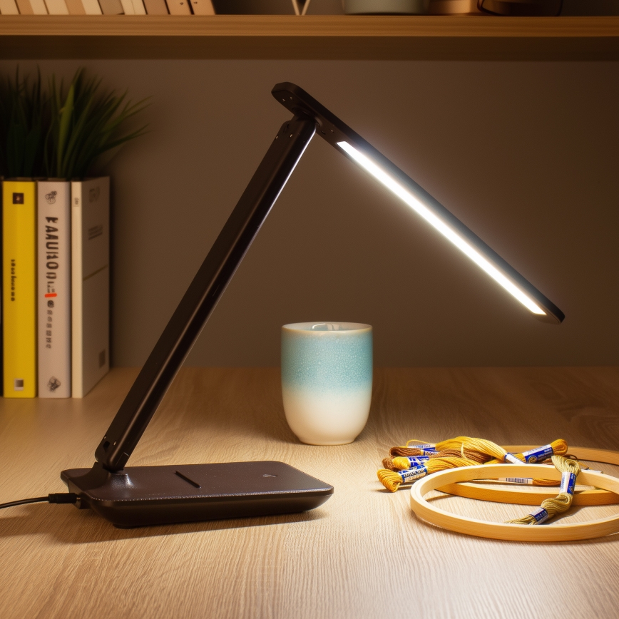 Brilagi - Dæmpbar LED-bordlampe MODO LED/7W/230V 3000/4000/6500K brun