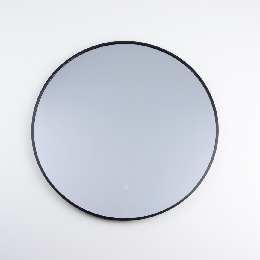 Brilagi - LED badeværelsesspejl NOVARA LED/19W/230V Ø 60 cm sort IP44 CRI 90 dæmpbart + CCT