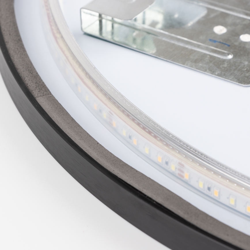 Brilagi - LED badeværelsesspejl NOVARA LED/19W/230V Ø 60 cm sort IP44 CRI 90 dæmpbart + CCT