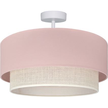 Brilagi - LED overflademonteret loftlampe BOHO BOBO 1xE27/60W/230V Ø 40 cm rosa/creme