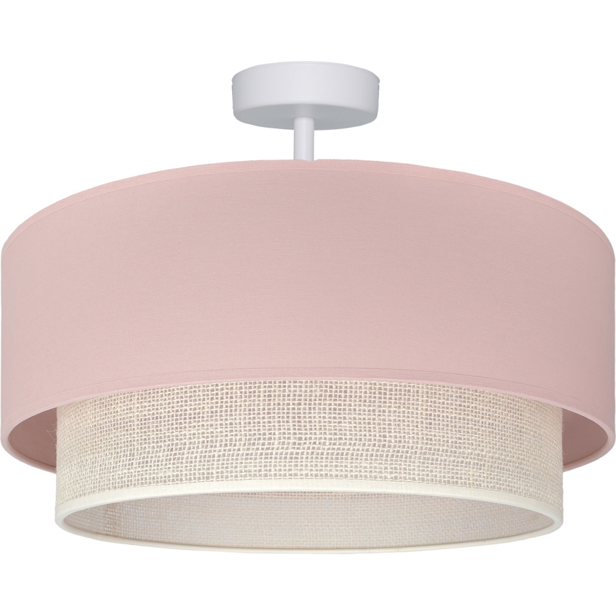 Brilagi - LED overflademonteret loftlampe BOHO BOBO 1xE27/60W/230V Ø 40 cm rosa/creme