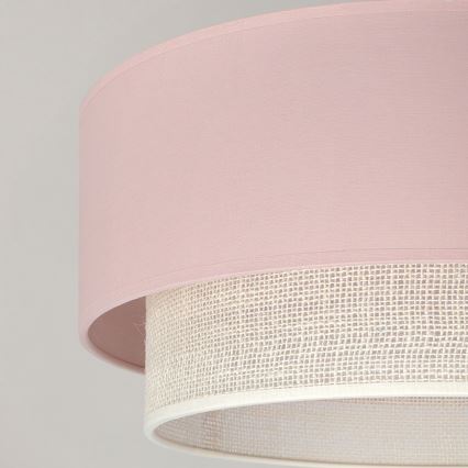 Brilagi - LED overflademonteret loftlampe BOHO BOBO 1xE27/60W/230V Ø 40 cm rosa/creme
