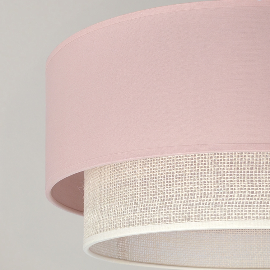 Brilagi - LED overflademonteret loftlampe BOHO BOBO 1xE27/60W/230V Ø 40 cm rosa/creme