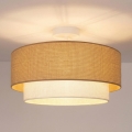 Brilagi - LED overflademonteret loftlampe BOHO ECO 1xE27/10W/230V Ø 40 cm beige/creme