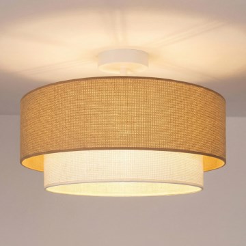 Brilagi - LED overflademonteret loftlampe BOHO ECO 1xE27/10W/230V Ø 40 cm beige/creme