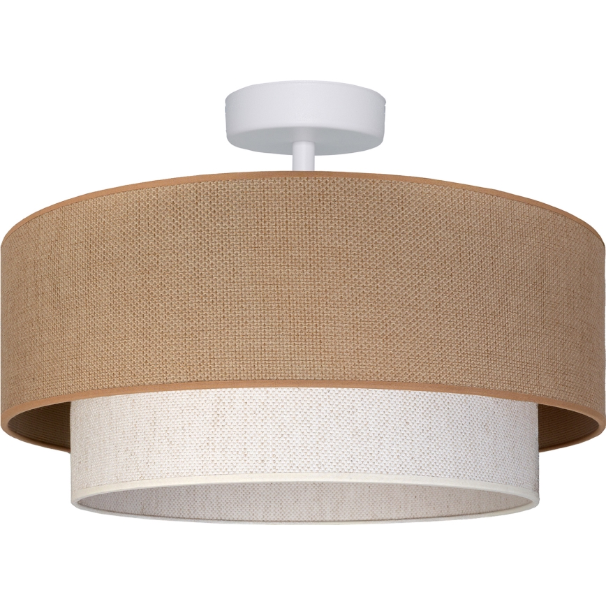 Brilagi - LED overflademonteret loftlampe BOHO ECO 1xE27/10W/230V Ø 40 cm beige/creme