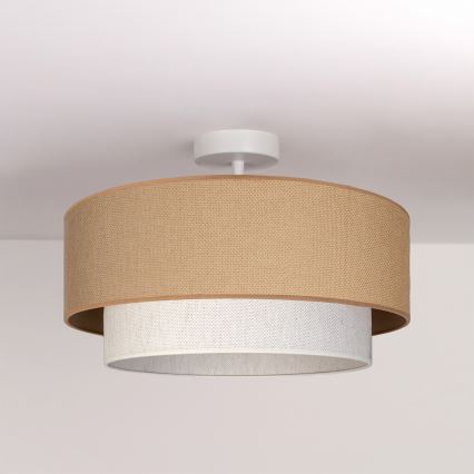 Brilagi - LED overflademonteret loftlampe BOHO ECO 1xE27/10W/230V Ø 40 cm beige/creme