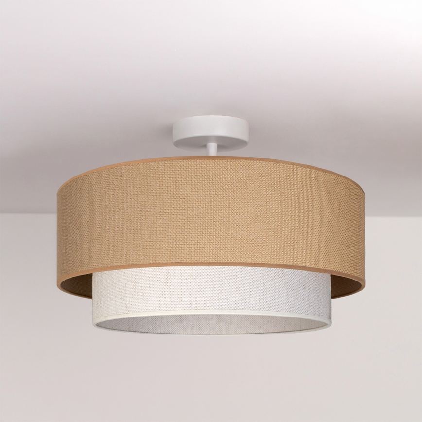 Brilagi - LED overflademonteret loftlampe BOHO ECO 1xE27/10W/230V Ø 40 cm beige/creme