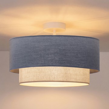 Brilagi - LED overflademonteret loftlampe BOHO ECO 1xE27/10W/230V Ø 40 cm blå/creme