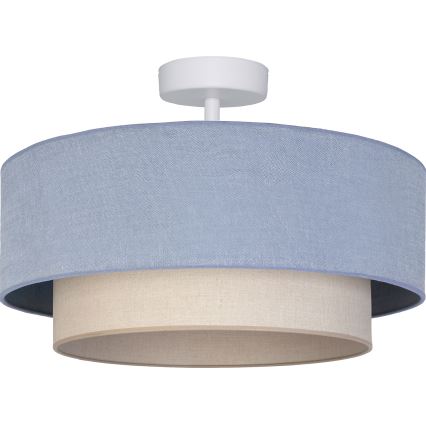 Brilagi - LED overflademonteret loftlampe BOHO ECO 1xE27/10W/230V Ø 40 cm blå/creme