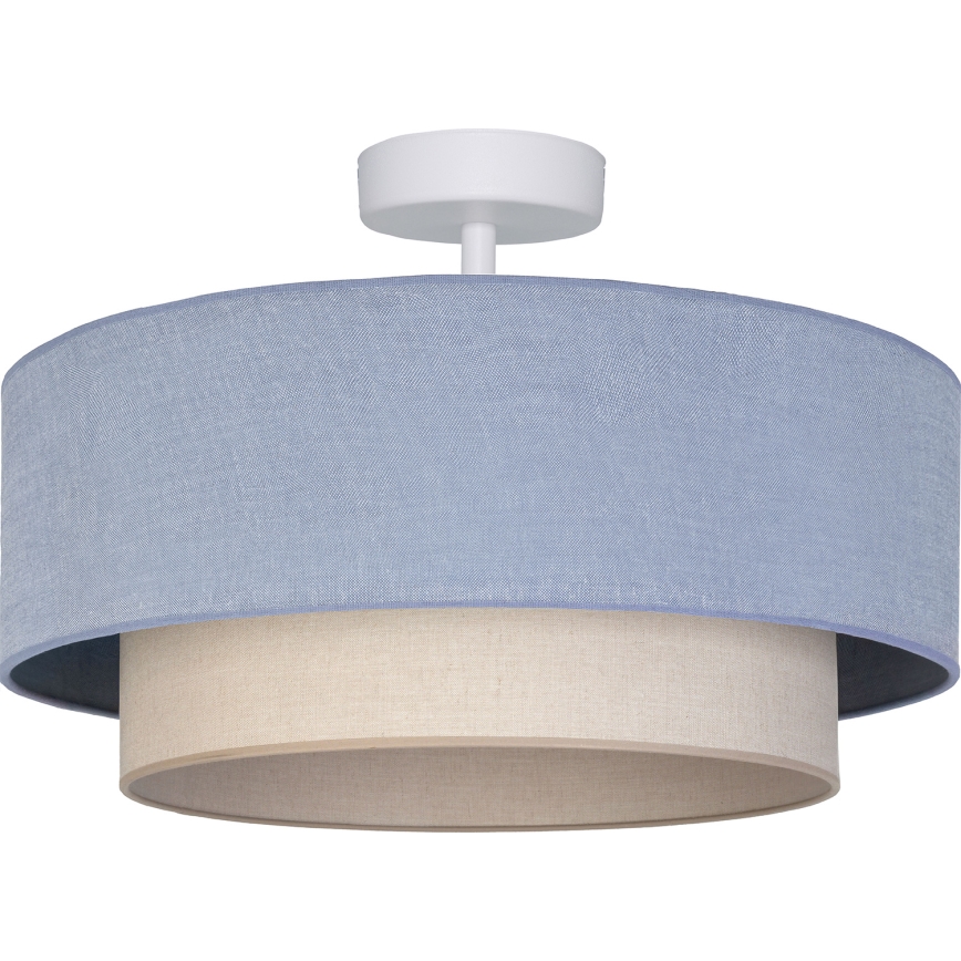 Brilagi - LED overflademonteret loftlampe BOHO ECO 1xE27/10W/230V Ø 40 cm blå/creme