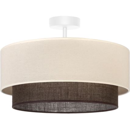 Brilagi - LED overflademonteret loftlampe BOHO-stil 1xE27/15W/230V Ø 40 cm creme/brun